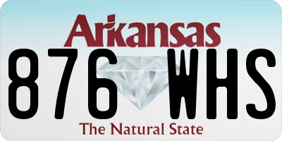 AR license plate 876WHS