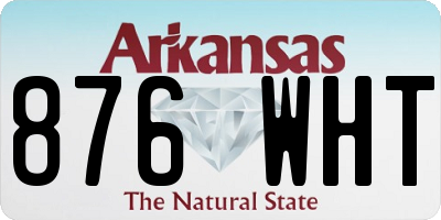 AR license plate 876WHT