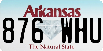 AR license plate 876WHU