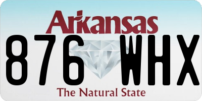 AR license plate 876WHX