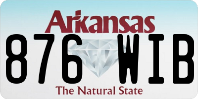 AR license plate 876WIB