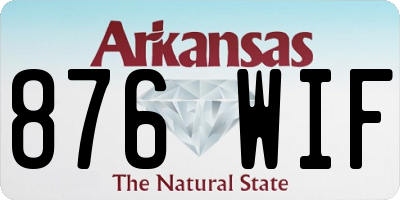 AR license plate 876WIF