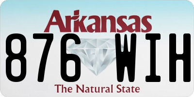 AR license plate 876WIH