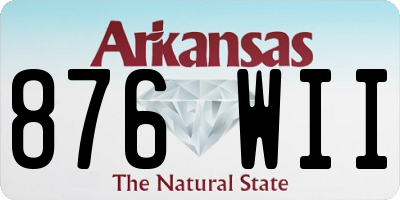 AR license plate 876WII