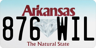 AR license plate 876WIL