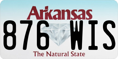 AR license plate 876WIS
