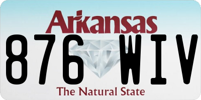 AR license plate 876WIV
