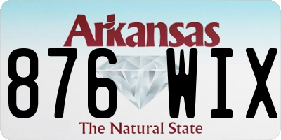 AR license plate 876WIX