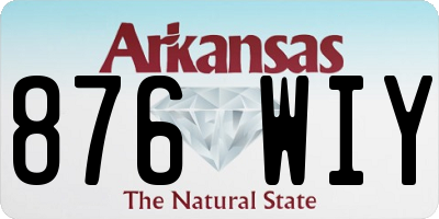 AR license plate 876WIY