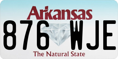 AR license plate 876WJE