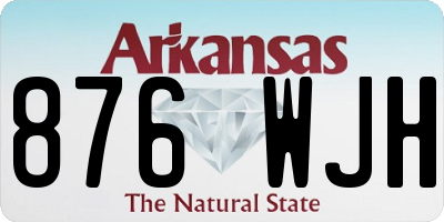 AR license plate 876WJH