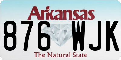 AR license plate 876WJK