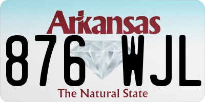 AR license plate 876WJL