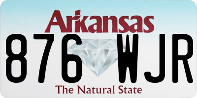 AR license plate 876WJR