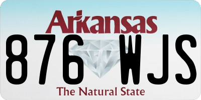 AR license plate 876WJS