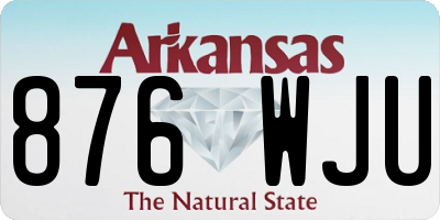 AR license plate 876WJU