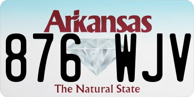 AR license plate 876WJV