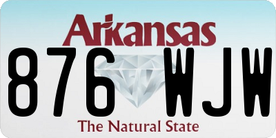 AR license plate 876WJW
