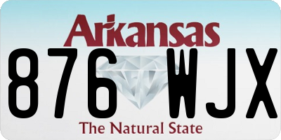 AR license plate 876WJX