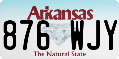 AR license plate 876WJY