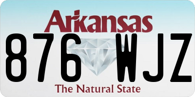 AR license plate 876WJZ