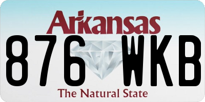 AR license plate 876WKB