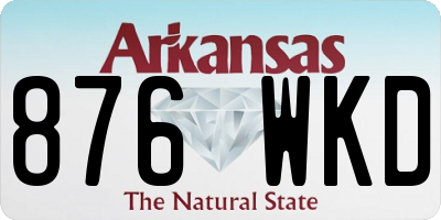 AR license plate 876WKD