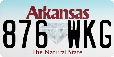 AR license plate 876WKG