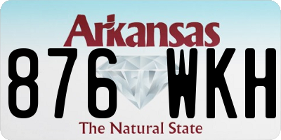 AR license plate 876WKH