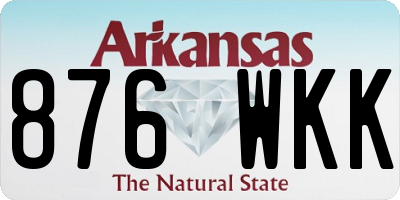 AR license plate 876WKK