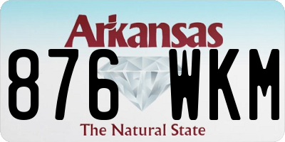 AR license plate 876WKM