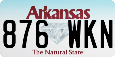 AR license plate 876WKN