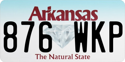 AR license plate 876WKP