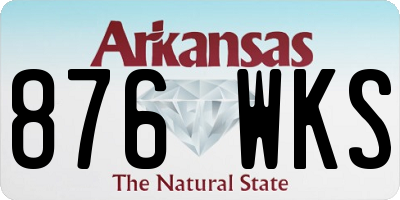 AR license plate 876WKS