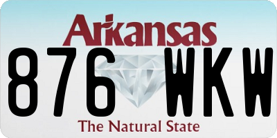 AR license plate 876WKW