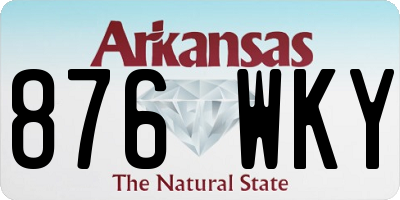 AR license plate 876WKY