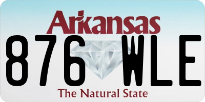 AR license plate 876WLE