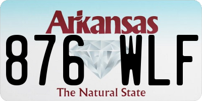 AR license plate 876WLF