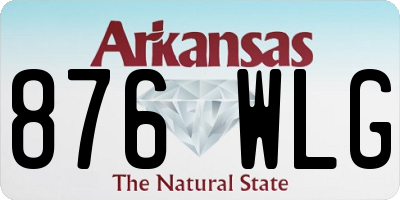 AR license plate 876WLG