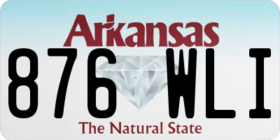 AR license plate 876WLI