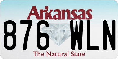 AR license plate 876WLN
