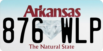 AR license plate 876WLP