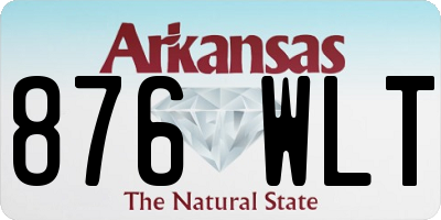 AR license plate 876WLT