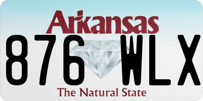 AR license plate 876WLX