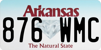 AR license plate 876WMC