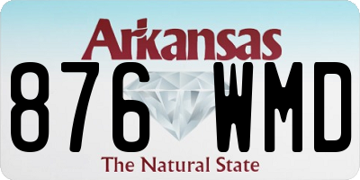 AR license plate 876WMD