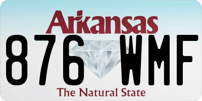 AR license plate 876WMF