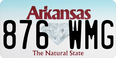 AR license plate 876WMG