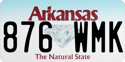 AR license plate 876WMK