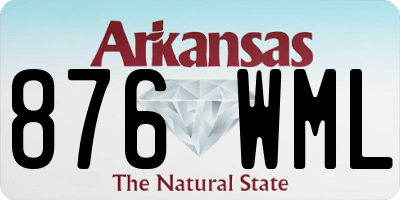 AR license plate 876WML